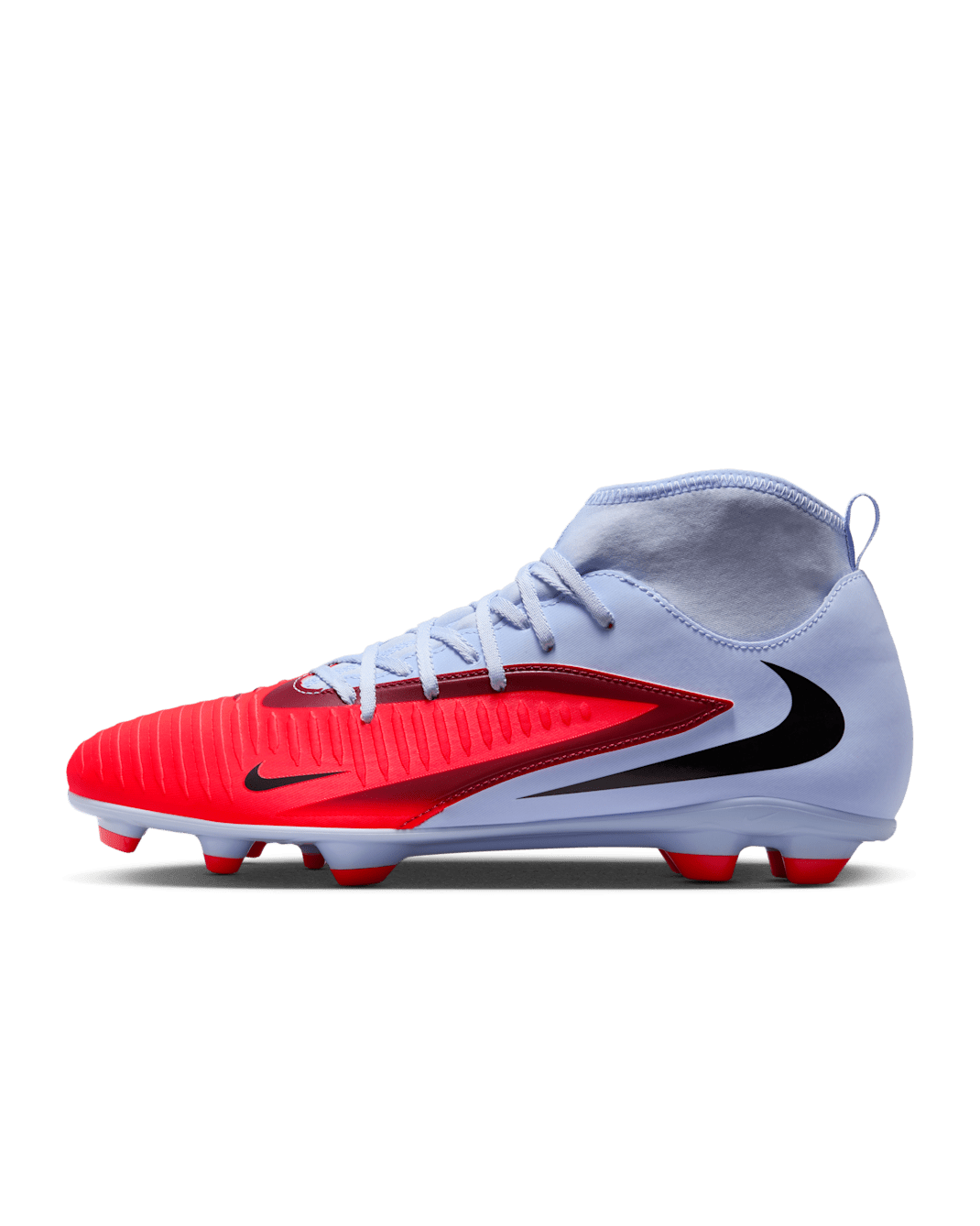 Nike Phantom 6 High Club Multi-Ground Soccer Cleats - Royal Tint/Bright Crimson