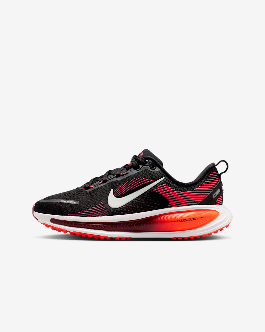 Nike Vomero 18 Older Kids' Road Running Shoes - Black/Bright Crimson/Team Red/Summit White