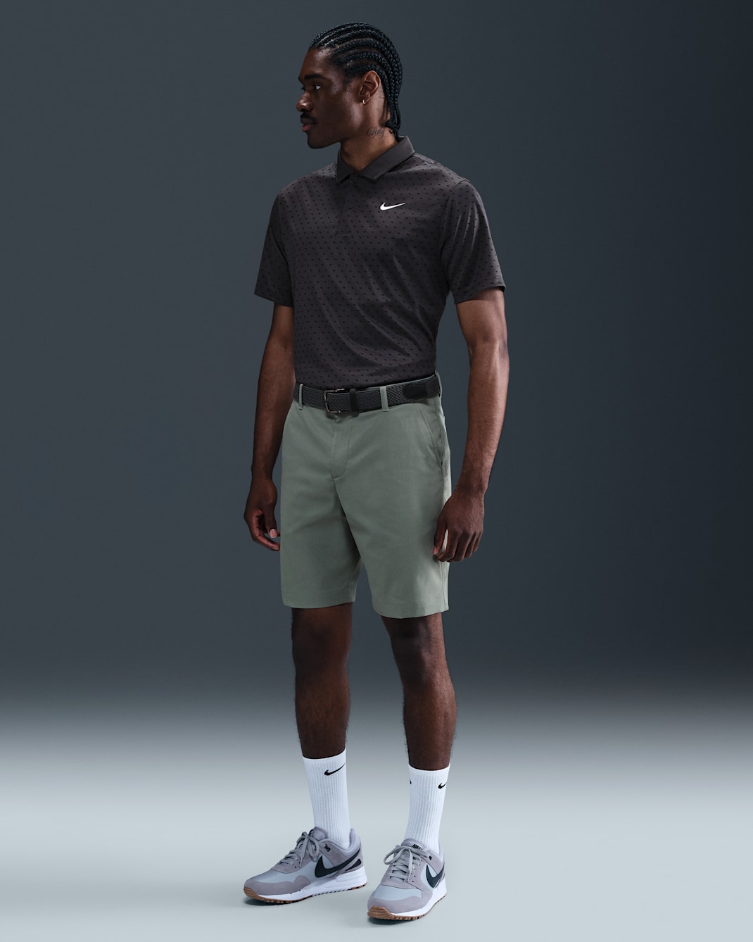 Nike Tour Men's 8" Chino Golf Shorts - Clay Green/Clay Green