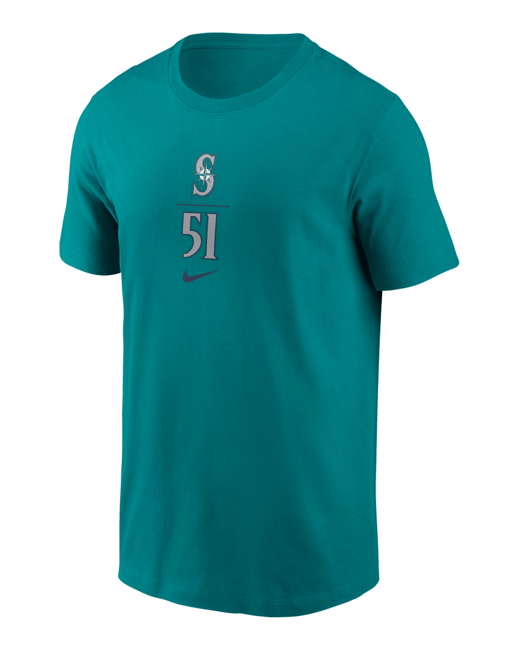 Playera Nike de la MLB para hombre Ichiro Suzuki Seattle Mariners Hall of Fame - Agua