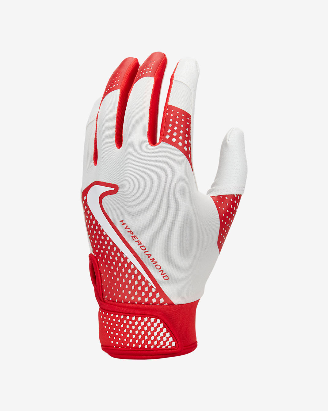 Guantes de bateo para softball Nike Hyperdiamond Select - Blanco