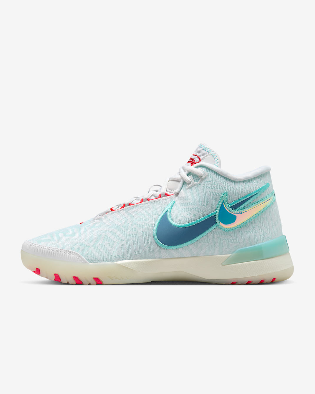 Παπούτσια μπάσκετ LeBron NXXT Genisus - Λευκό/Aurora Green/Siren Red/Aegean Storm