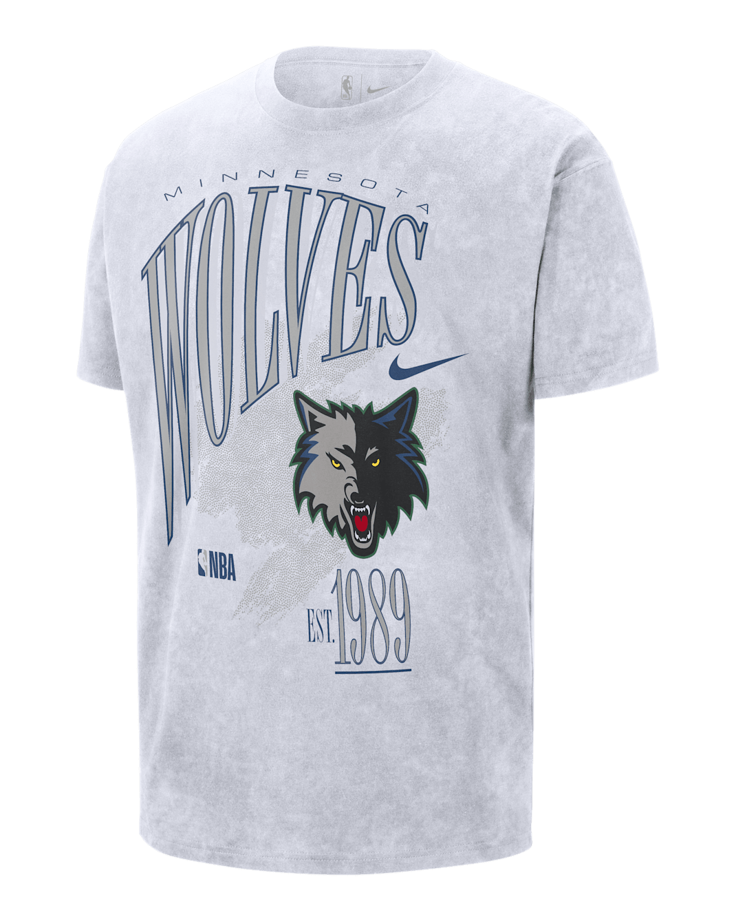 Minnesota Timberwolves Hardwood Classics Vintage Men's Short-Sleeve Ringer T-Shirt - White