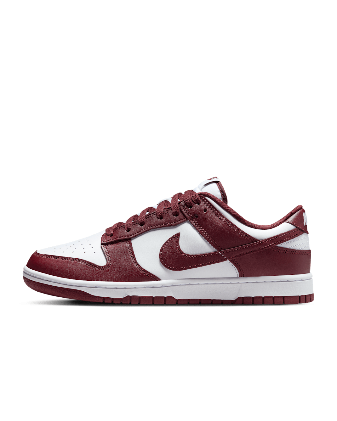 Nike Dunk Low Retro Men's Shoes - White/Gym Red/Redwood