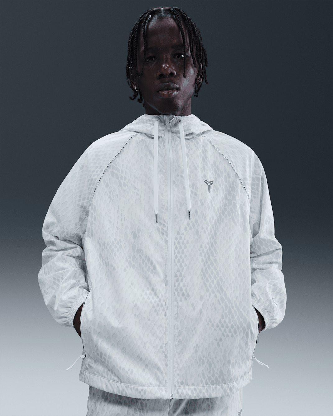 Kobe geweven herenjack - Wit