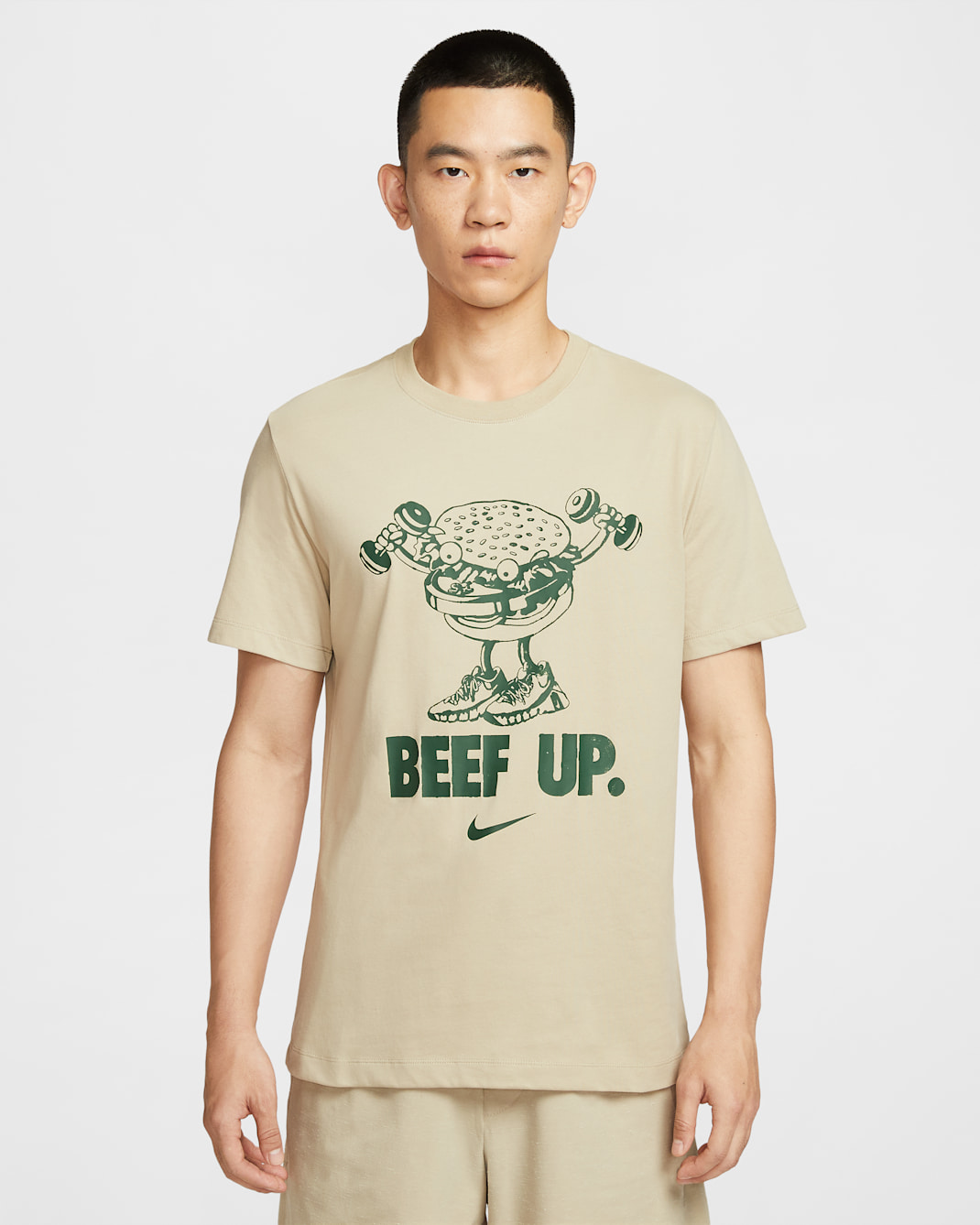 Nike Men's Dri-FIT Training T-Shirt - Desert Khaki