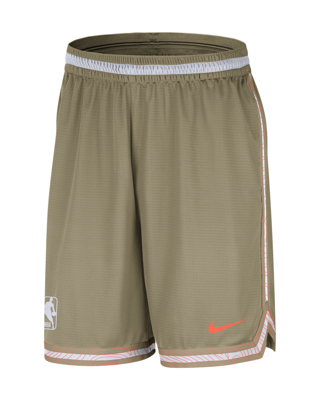 Team 31 DNA Men's Nike Dri-FIT 20.5cm (approx.) Unlined NBA Shorts - Neutral Olive/Hyper Crimson