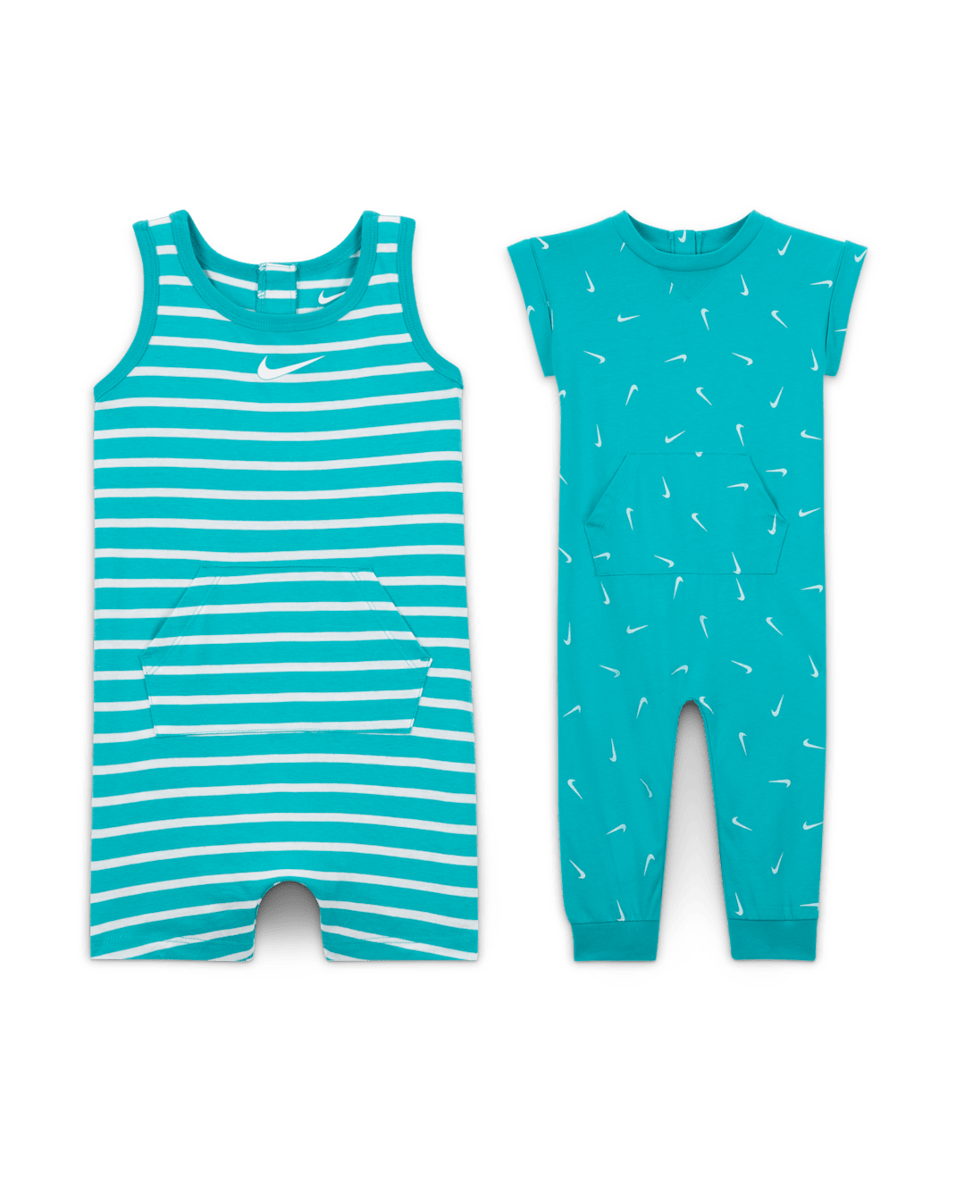 Nike Essentials Baby (12-24M) Short Sleeve and Tank 2-Pack Romper Set - Dusty Cactus