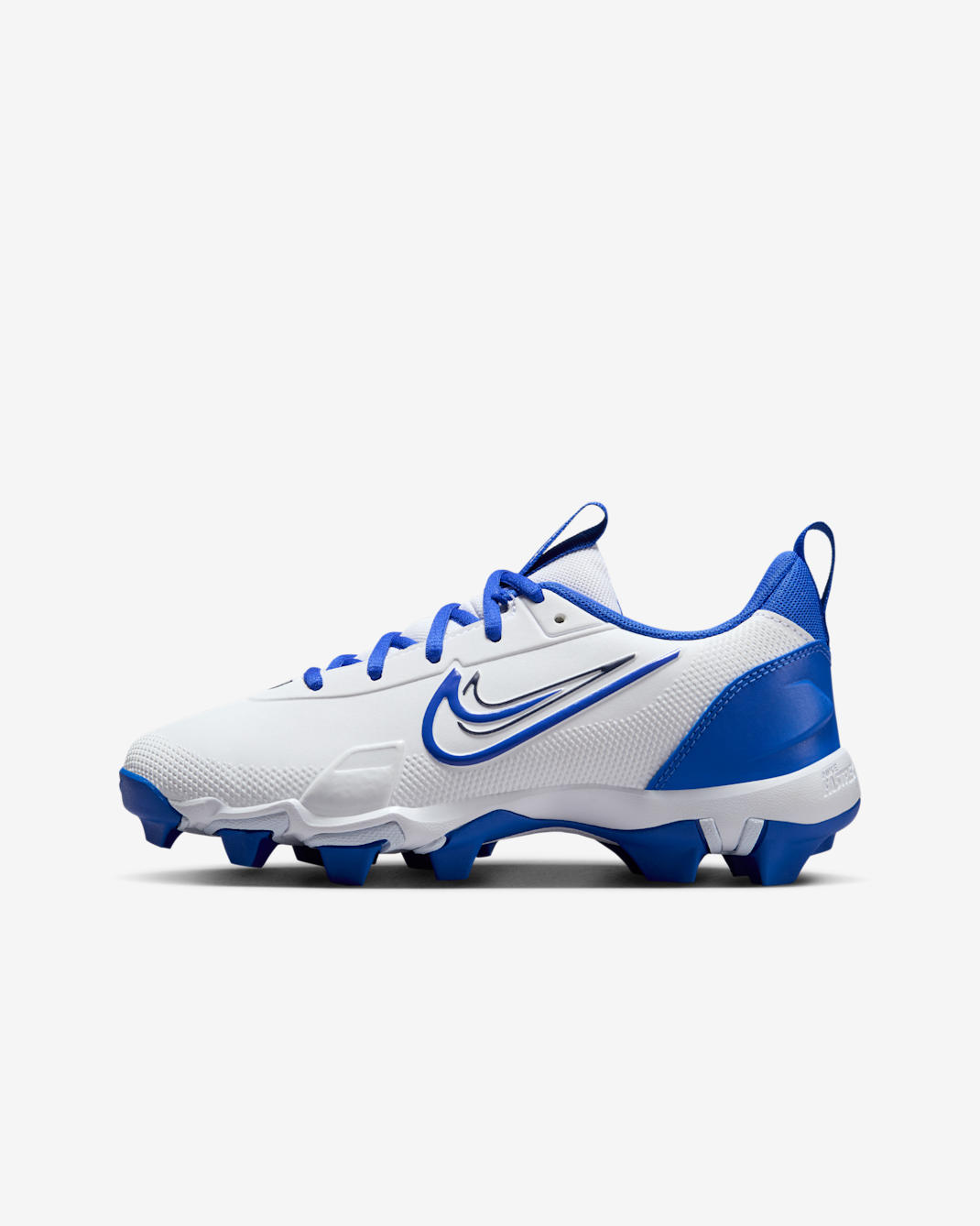 Nike Force Trout 9 Keystone Big Kids' Baseball Cleats - White/Midnight Navy/Hyper Royal