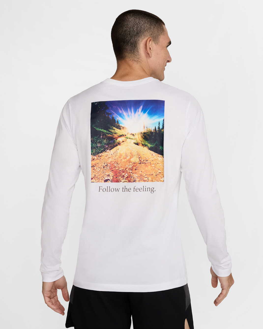 Nike Trail Men's Dri-FIT Long-Sleeve Running T-Shirt - White