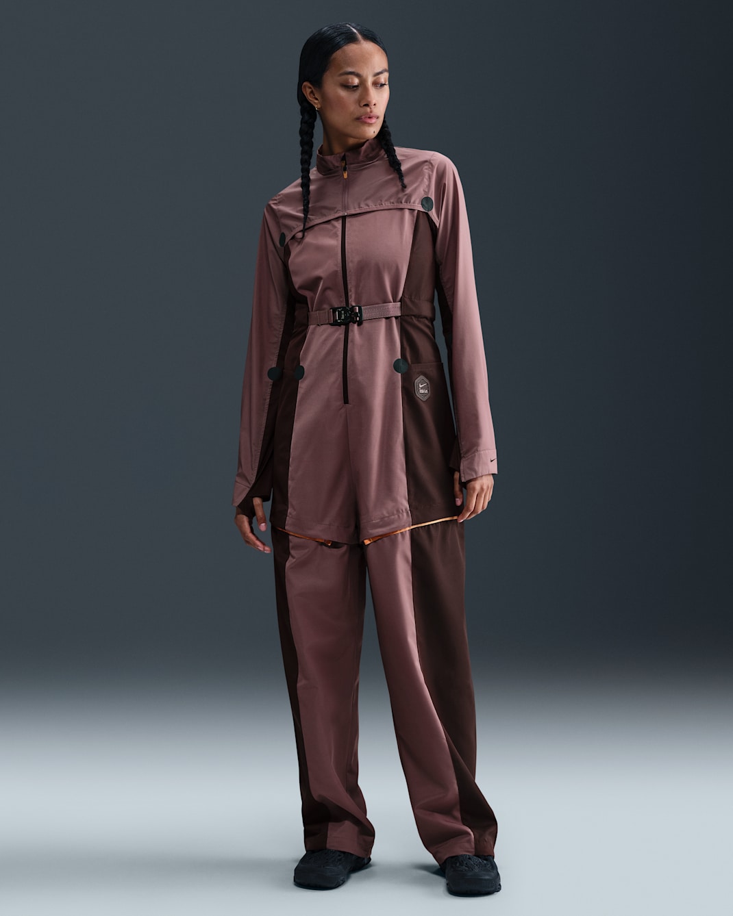 Nike ISPA Women's Adaptable Flight Suit - Smokey Mauve/Earth/Monarch