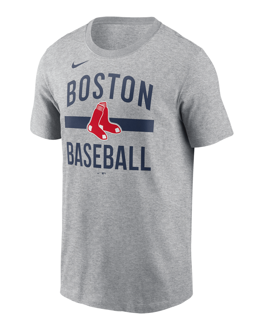 Boston Red Sox Arched Men's Nike MLB T-Shirt - Dark Grey Heather
