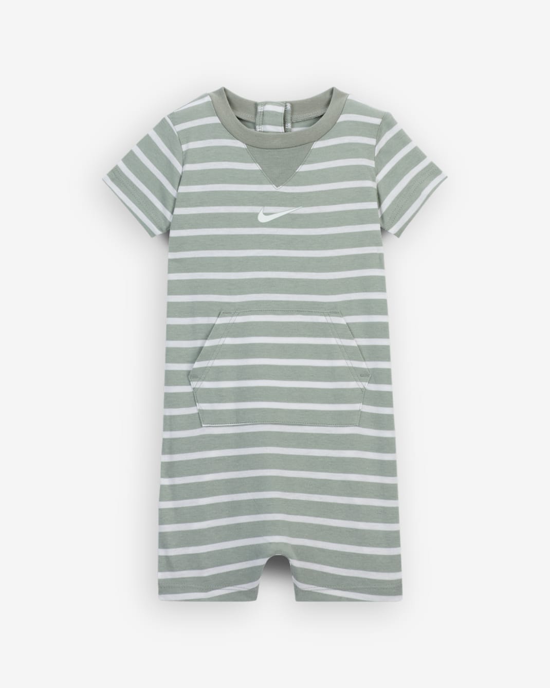 Nike Essentials Baby (0-9M) Short Sleeve Romper - Mica Green