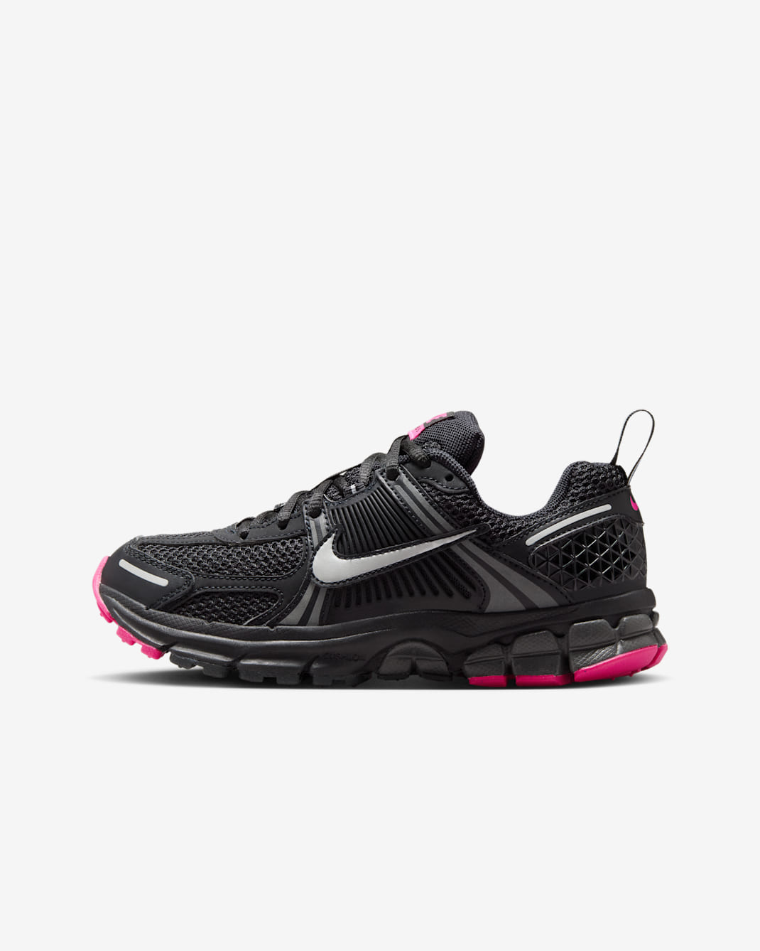 Nike Vomero 5 Big Kids' Shoes with Reflective Accents - Black/Anthracite/Pink Blast/Metallic Platinum