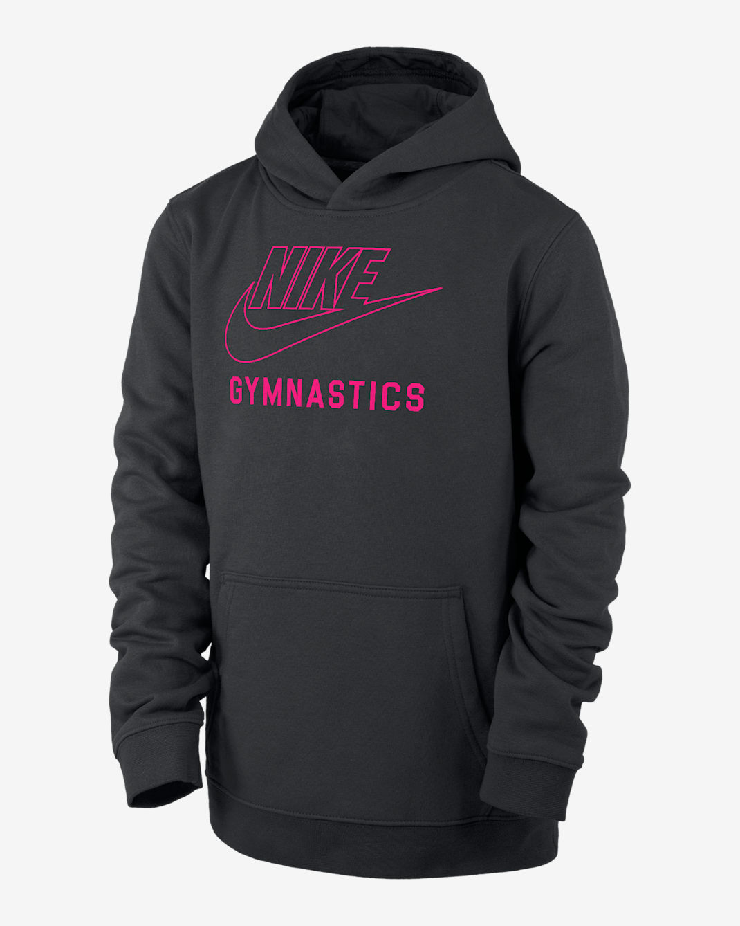 Nike Swoosh Club Fleece Big Kids' Gymnastics Pullover Hoodie - Black