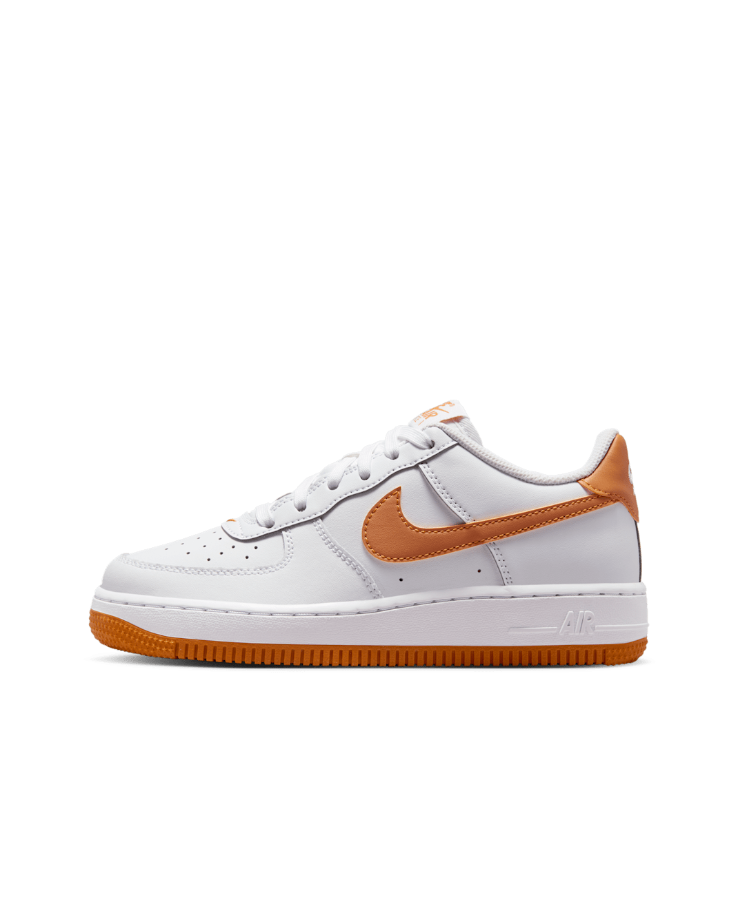 Nike Air Force 1 Older Kids' Shoes - White/Monarch