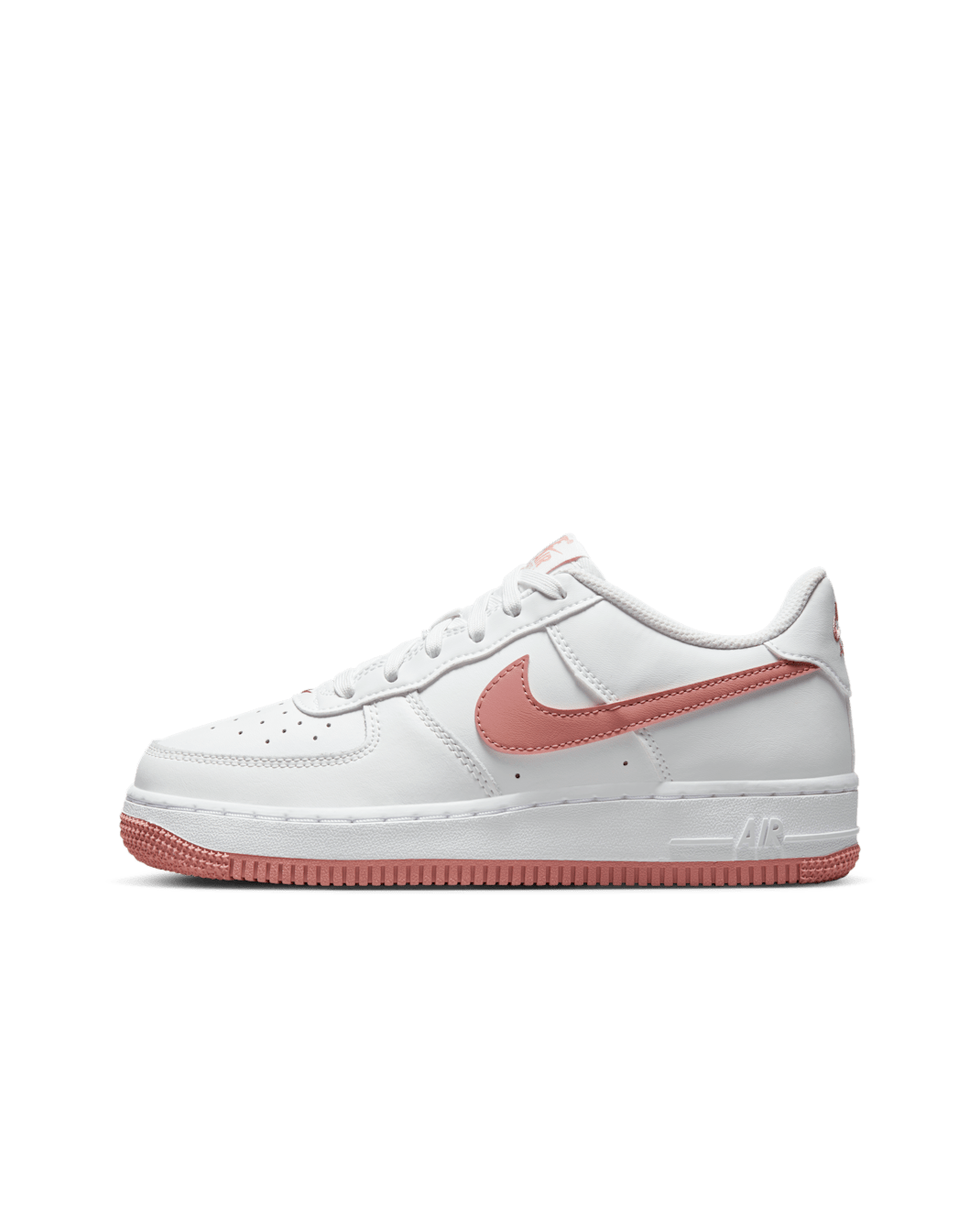Nike Air Force 1 Older Kids' Shoes - Summit White/White/Red Stardust