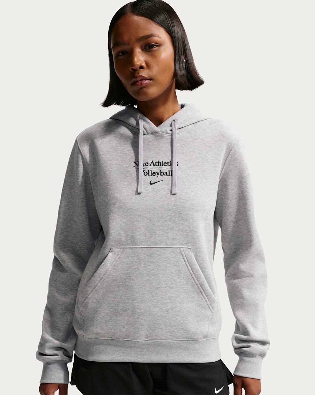 Nike Women's Volleyball Pullover Hoodie - Dark Grey Heather