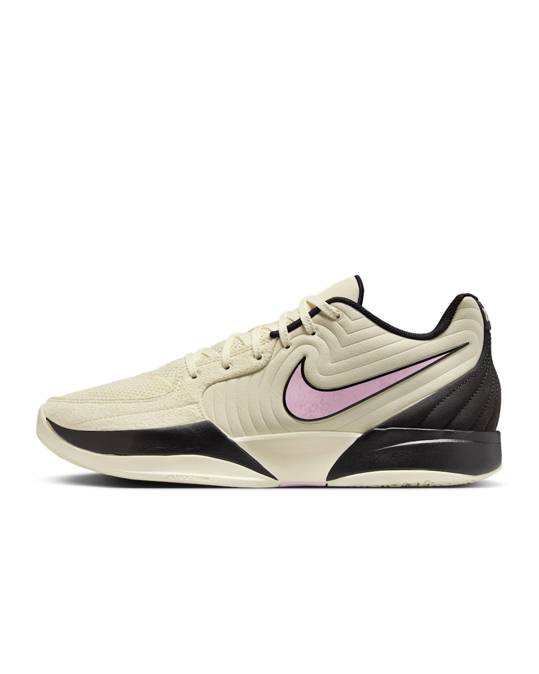 JA 2 EP Basketball Shoes - Coconut Milk/Black/Apricot Agate/Pink Foam