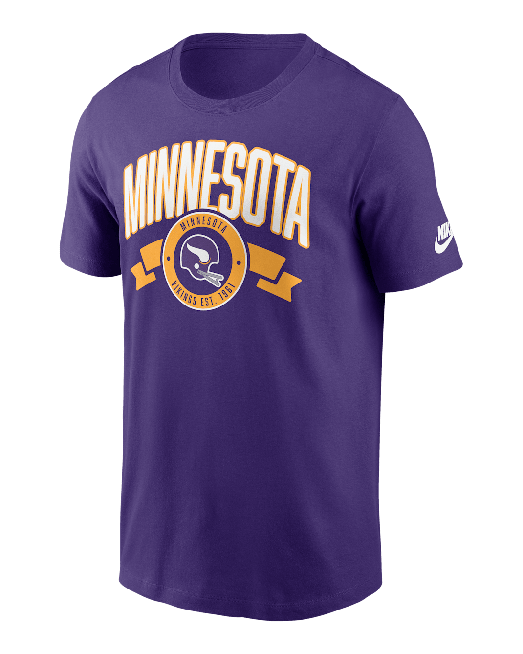 Minnesota Vikings Rewind Front And Back Hit Essential Men's Nike NFL T-Shirt - Purple