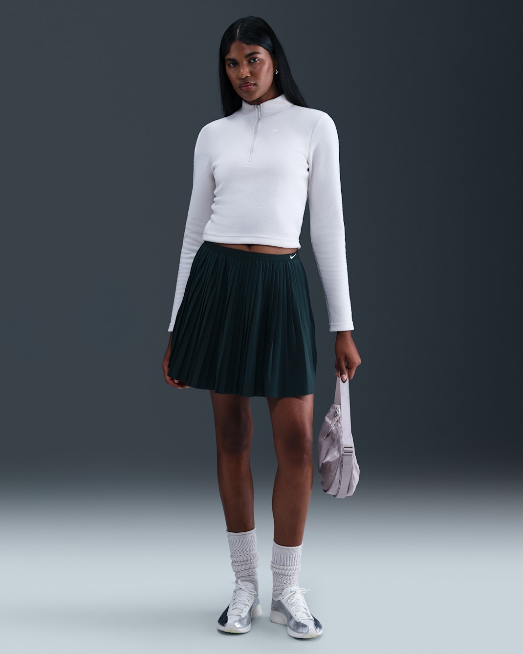 Nike Sportswear Women's Pleated Skirt - Seaweed/Sail