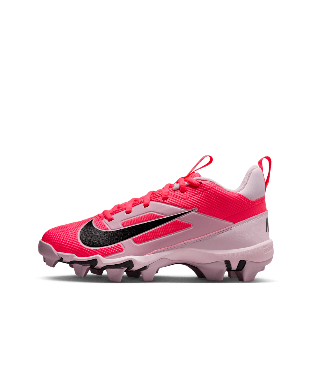 Nike Alpha Menace 4 Shark Big Kids' Football Cleats - Racer Pink/Pink Foam/Dark Smoke Grey/Dark Smoke Grey
