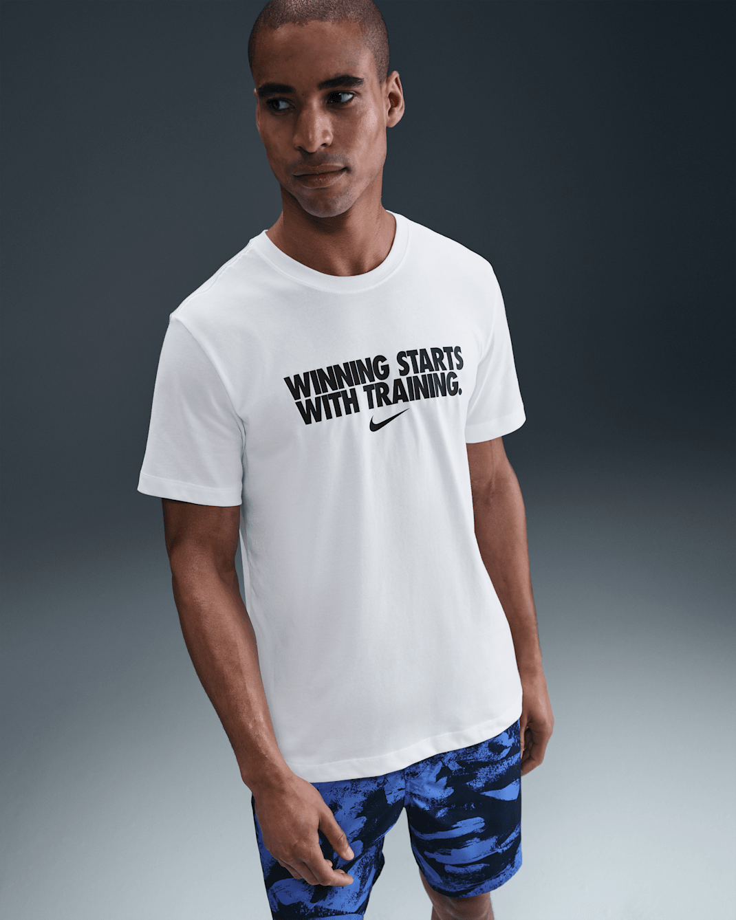 Nike Men's Dri-FIT T-Shirt - White/Black