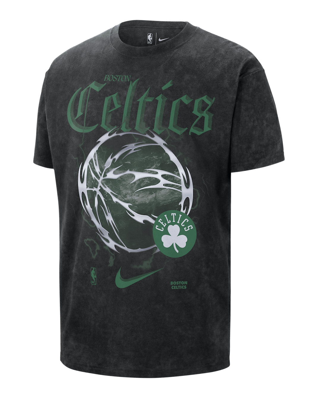 Pánské tričko Nike NBA Max90 Boston Celtics Courtside „Halloween“ - Černá