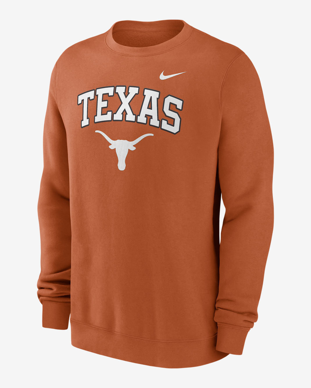 Texas Arch Men's Nike College Pullover Crew - Burnt Orange