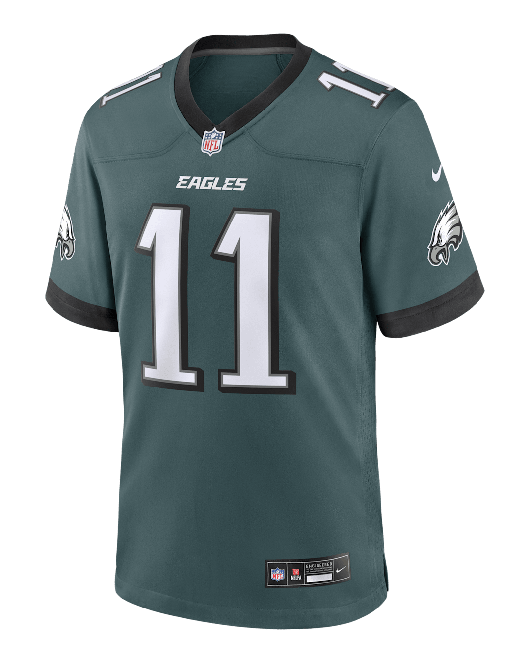 A.J. Brown Philadelphia Eagles Men's Nike NFL Game Jersey - Green