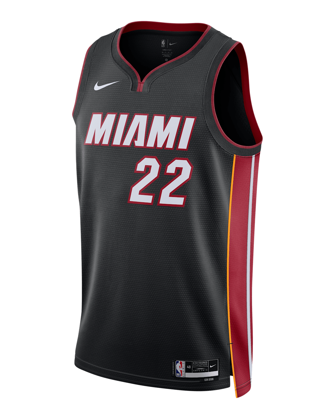 Jersey Nike Dri-FIT de la NBA Swingman para hombre Miami Heat Icon Edition - Negro