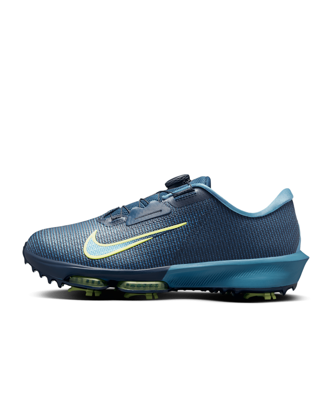 Nike Infinity Tour BOA 2 Golf Shoes (Wide) - Armoury Navy/Smoky Blue/Light Lemon Twist