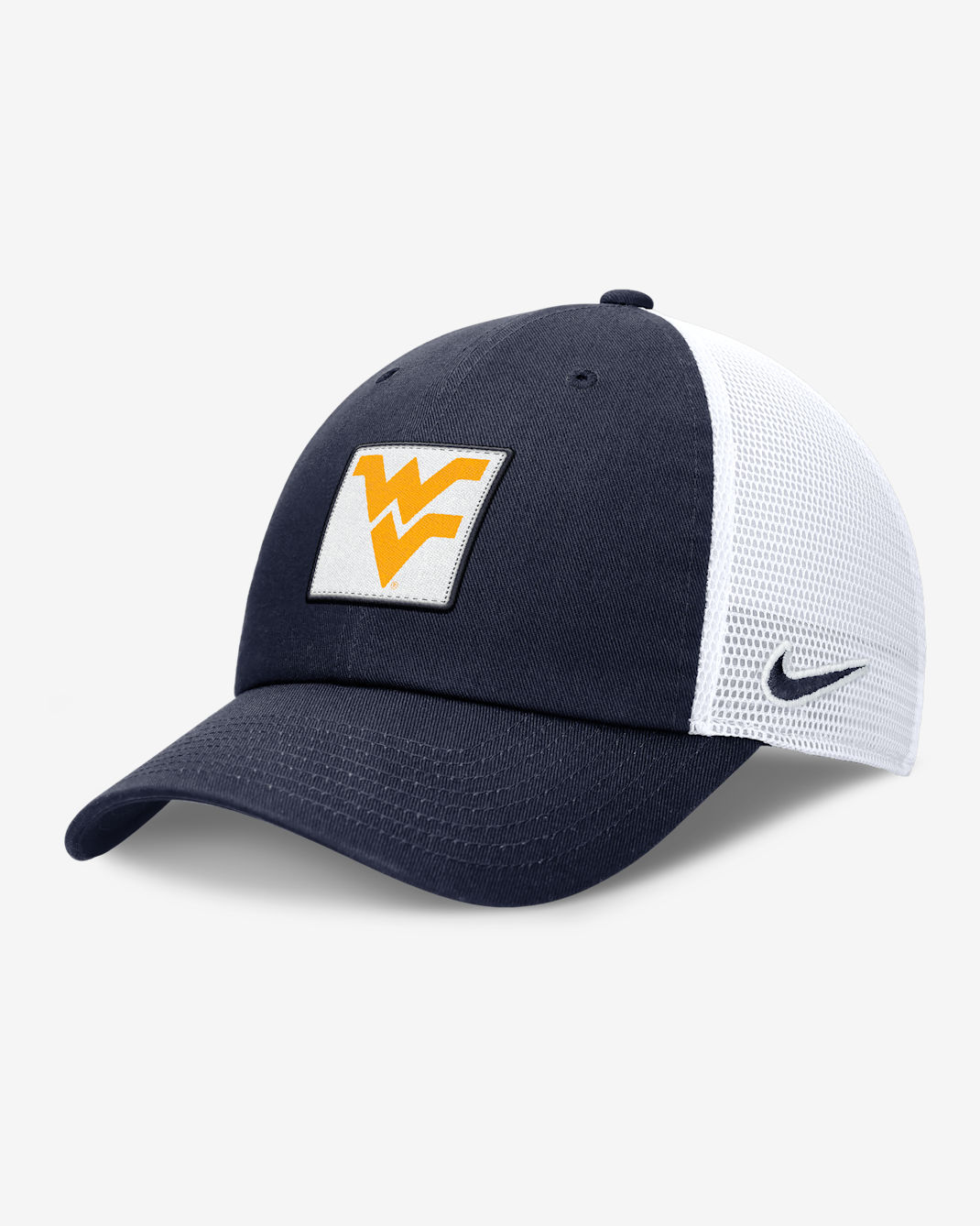 West Virginia Mountaineers Primetime Club Men's Nike College Trucker Adjustable Hat - Navy