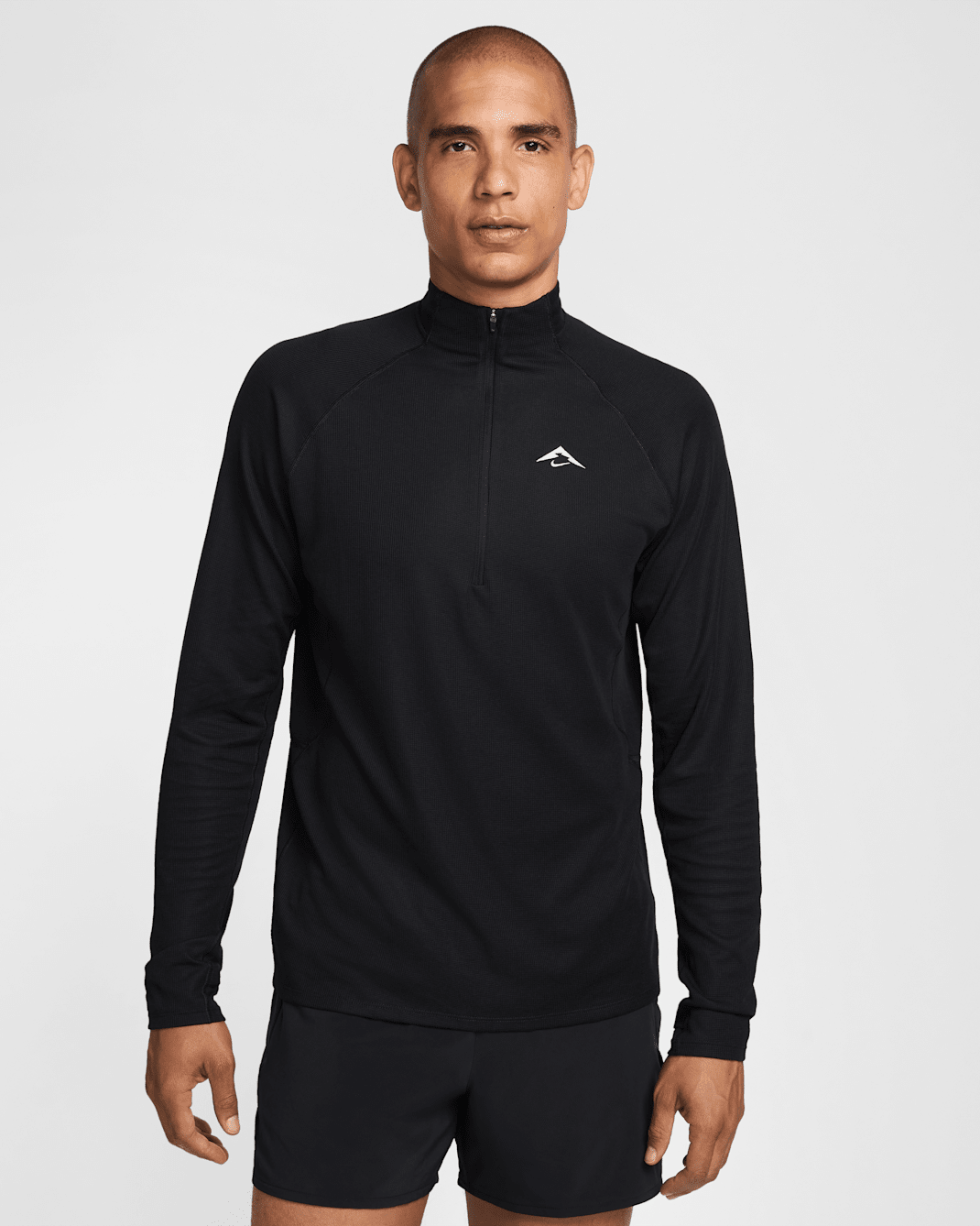 Nike Trail Men's Dri-FIT 1/2-Zip Mid Layer Top - Black/Summit White