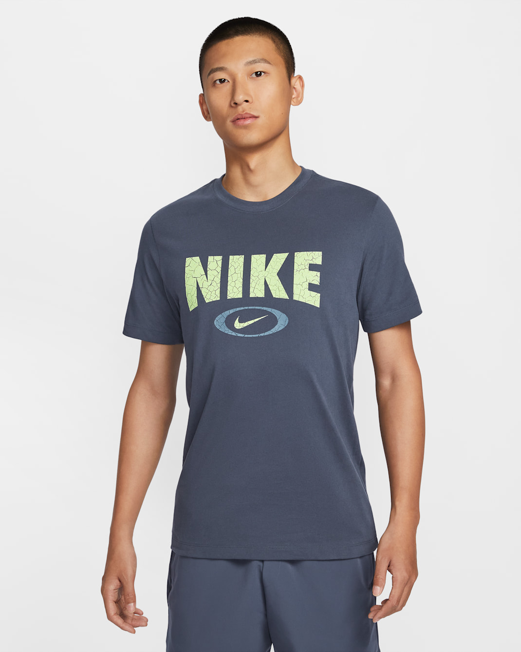 Nike Men's Dri-FIT Fitness T-Shirt - Thunder Blue