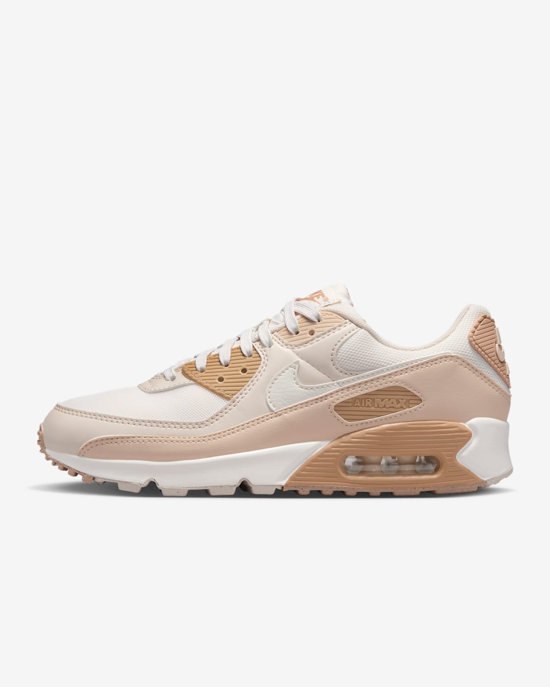 Nike Air Max 90 Women's Shoes - Phantom/Sand Drift/Light Orewood Brown/Sail