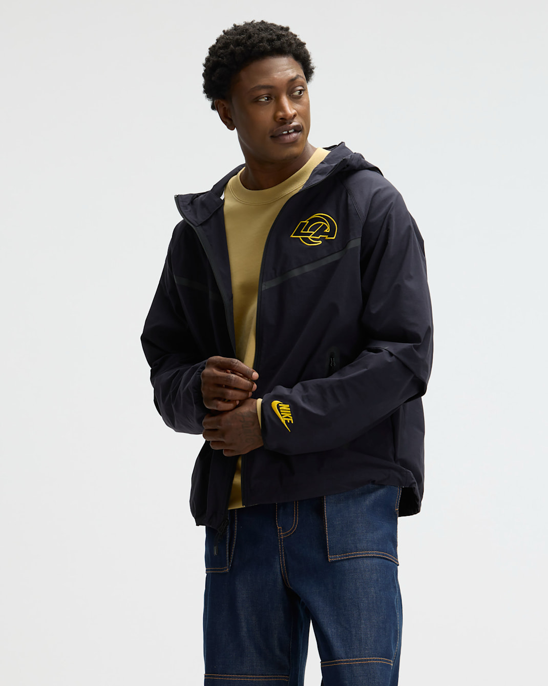 Los Angeles Rams Rivalries Collection Tech Men's Nike NFL Full-Zip Jacket - Navy