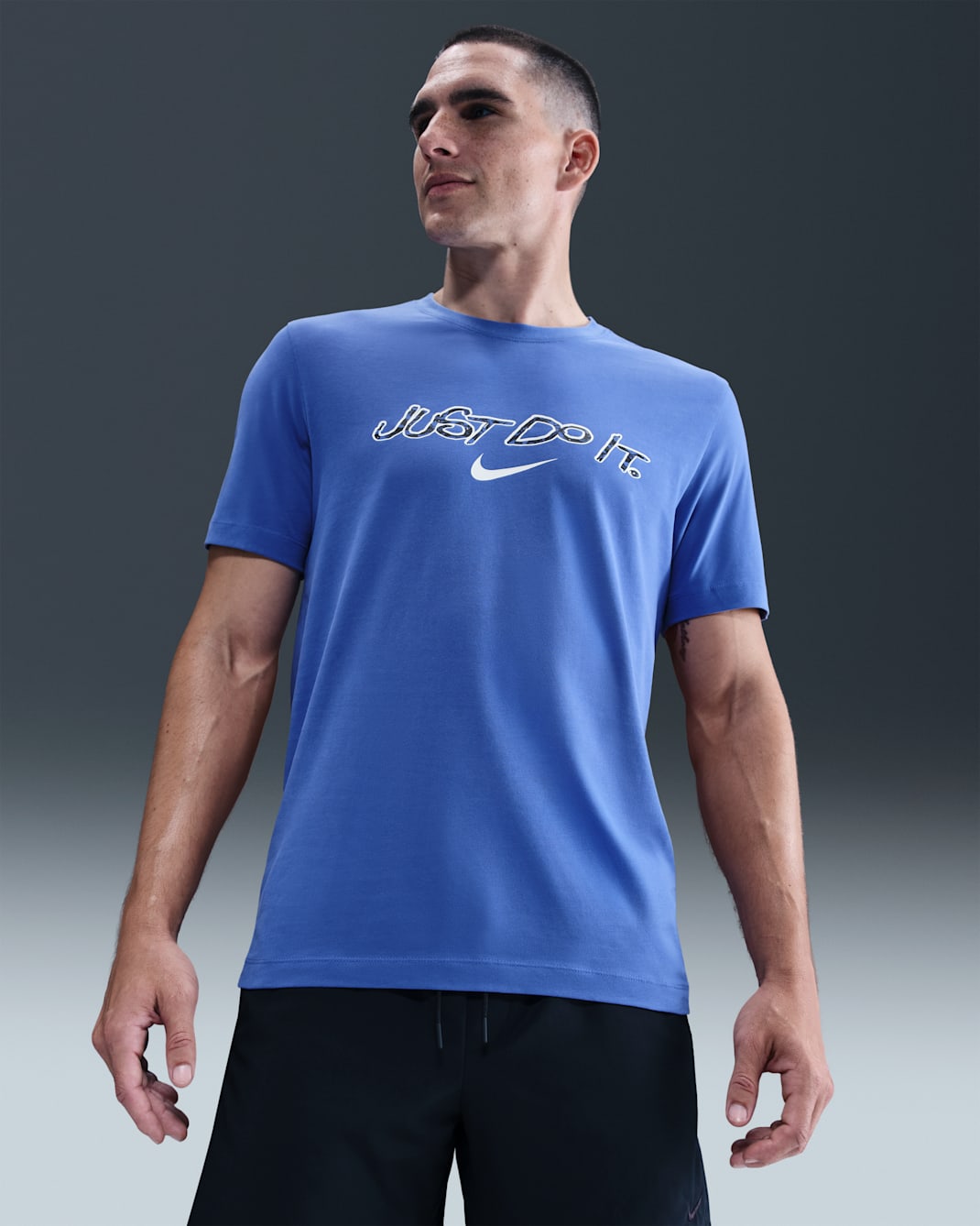 Nike Men's Dri-FIT Training T-Shirt - Comet Blue
