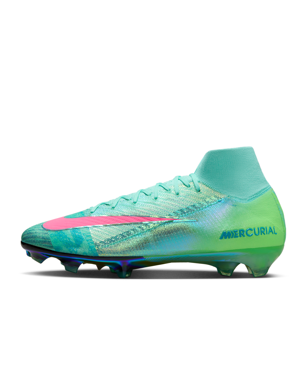 Nike Mercurial Superfly 10 Elite SE FG High-Top Football Boot - Hyper Turquoise/Black