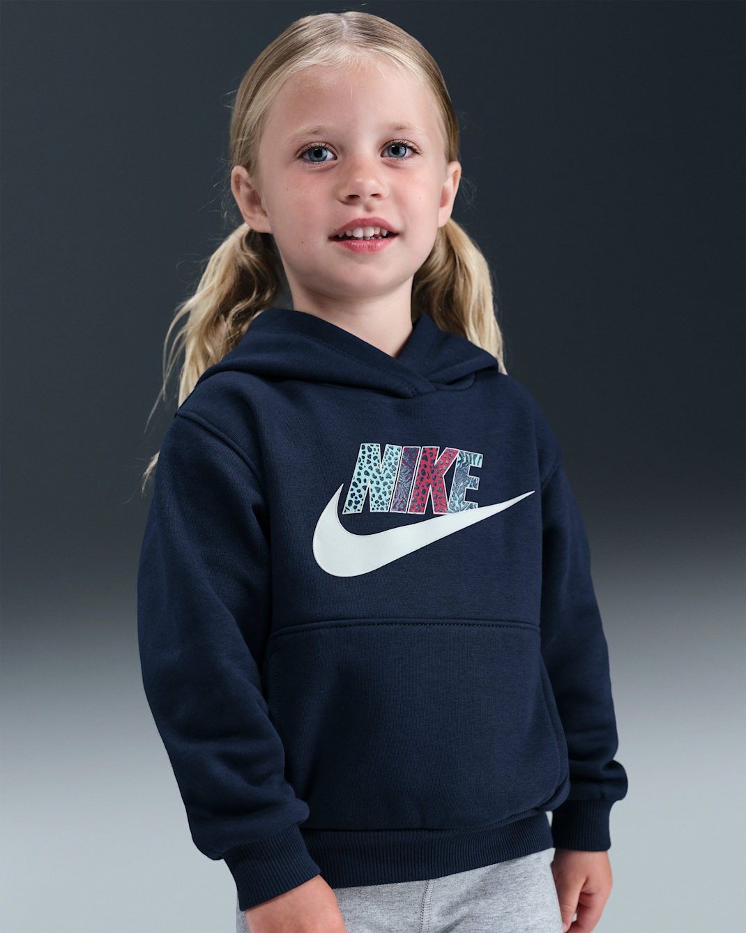 Sudadera con gorro sin cierre infantil Nike Wild Warmth - Azul marino medianoche