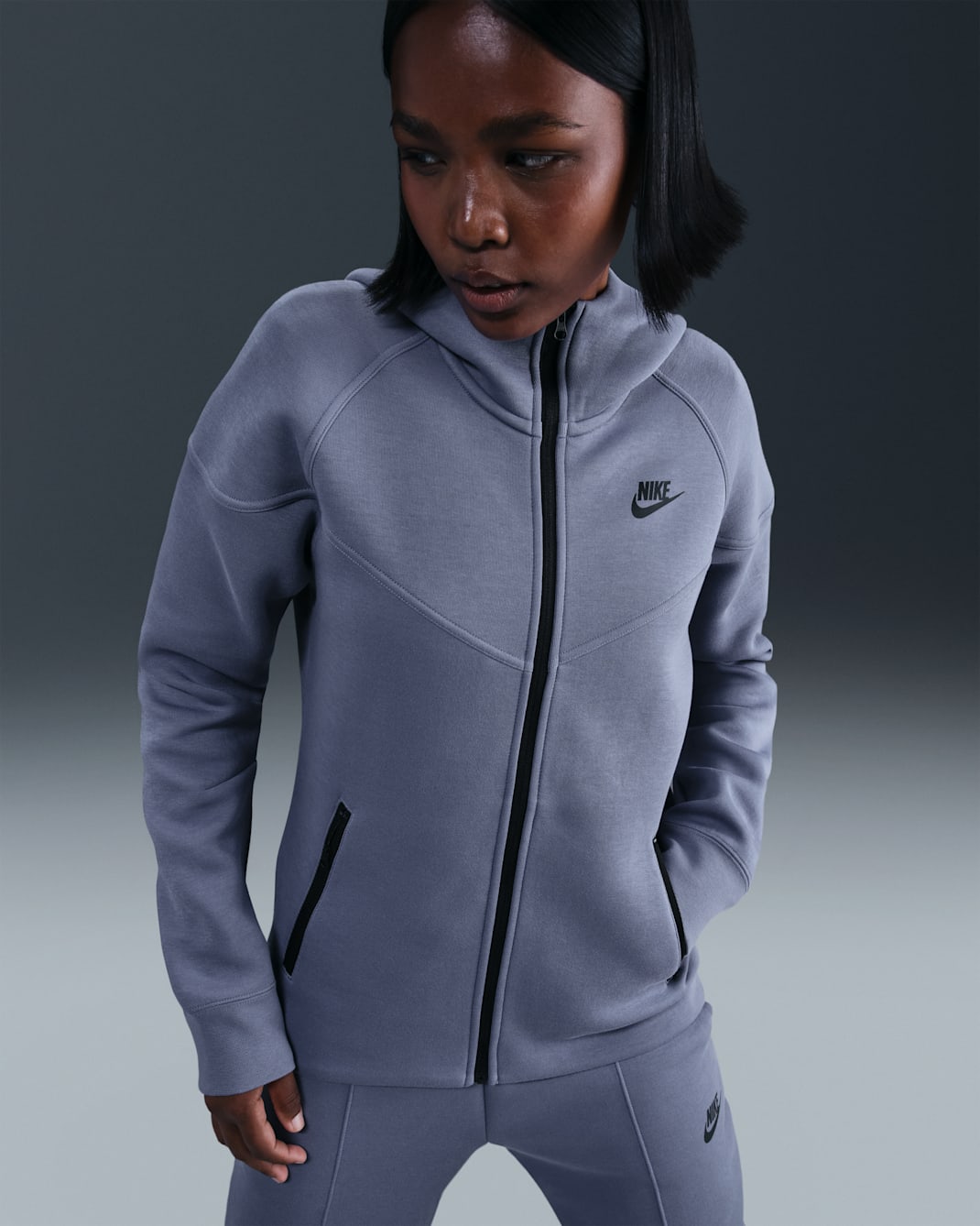 Nike Sportswear Tech Fleece Windrunner Women's Full-Zip Hoodie - World Indigo/Black