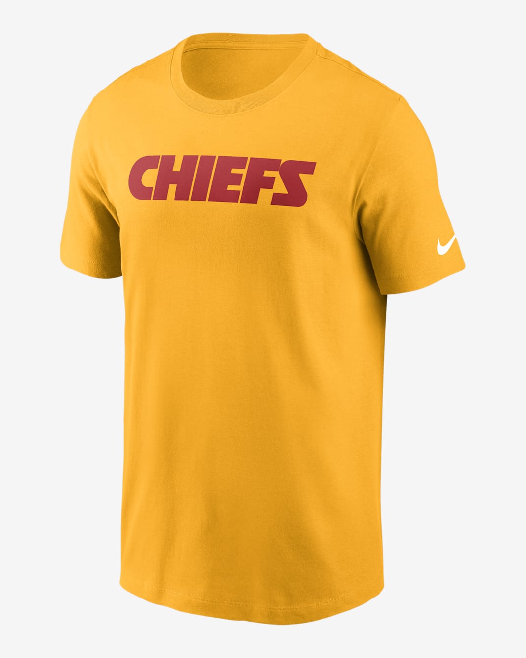 Kansas City Chiefs Primetime Wordmark Essential Men's Nike NFL T-Shirt - Gold