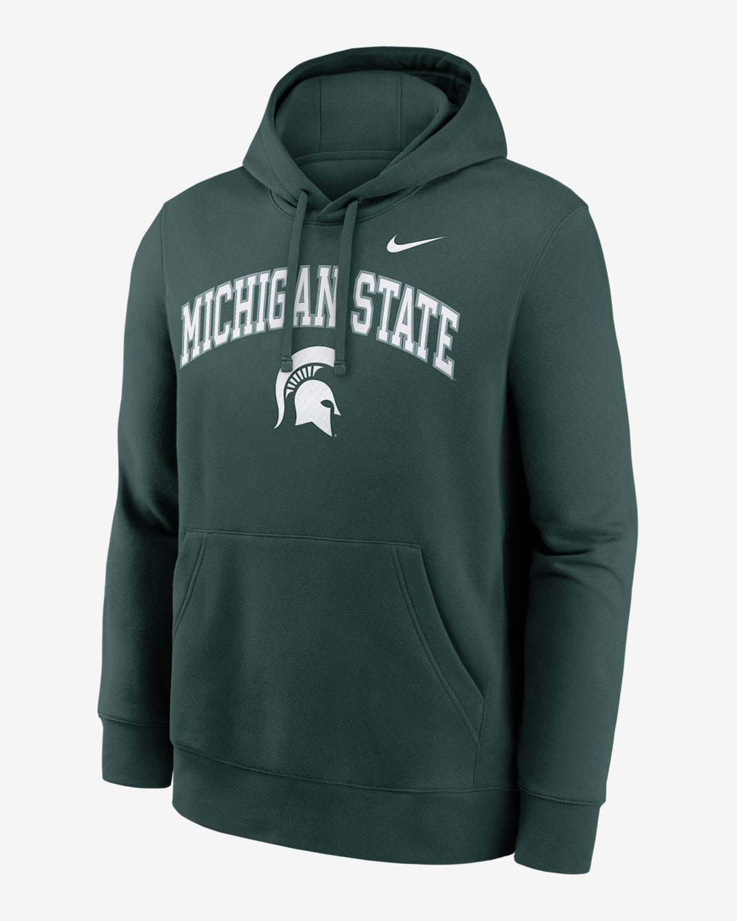Michigan State Arch Men's Nike College Pullover Hoodie - Green