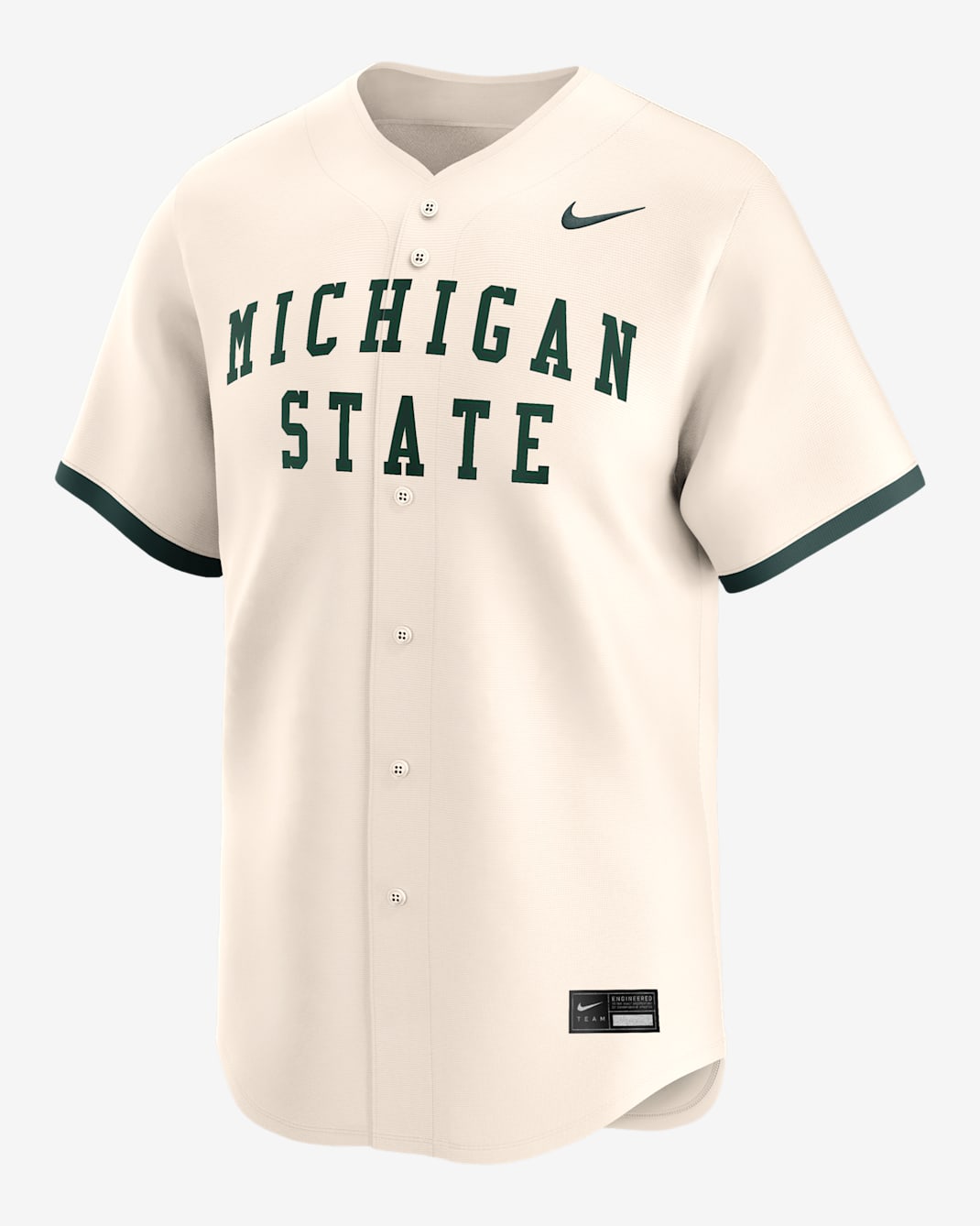Michigan State Spartans Men's Nike College Limited Baseball Jersey - Natural
