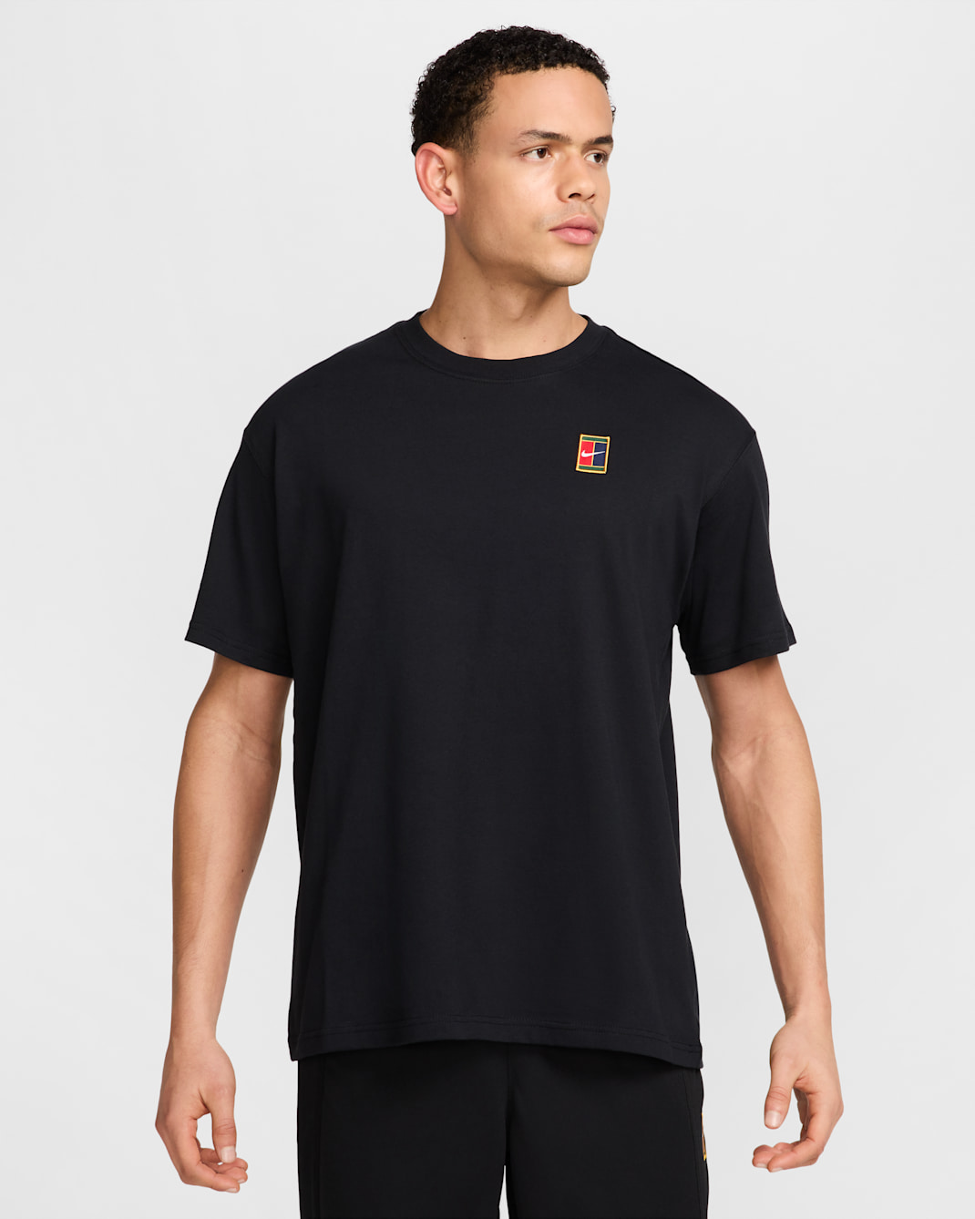 Playera de tenis Max90 para hombre NikeCourt - Negro