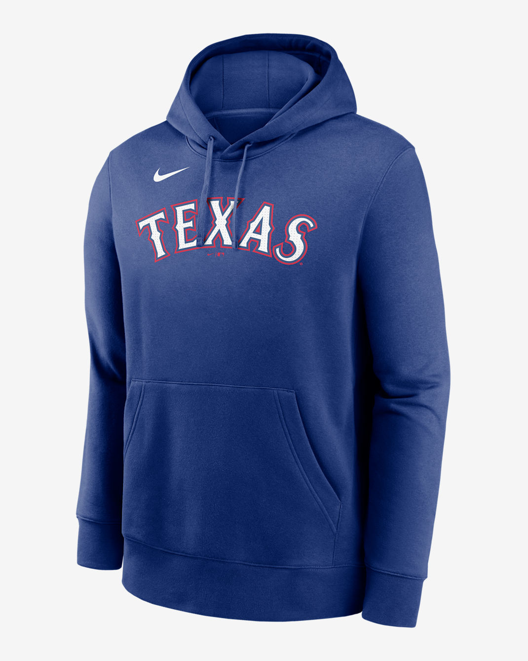Sudadera con gorro sin cierre Nike de la MLB para hombre Corey Seager Texas Rangers Club - Azul