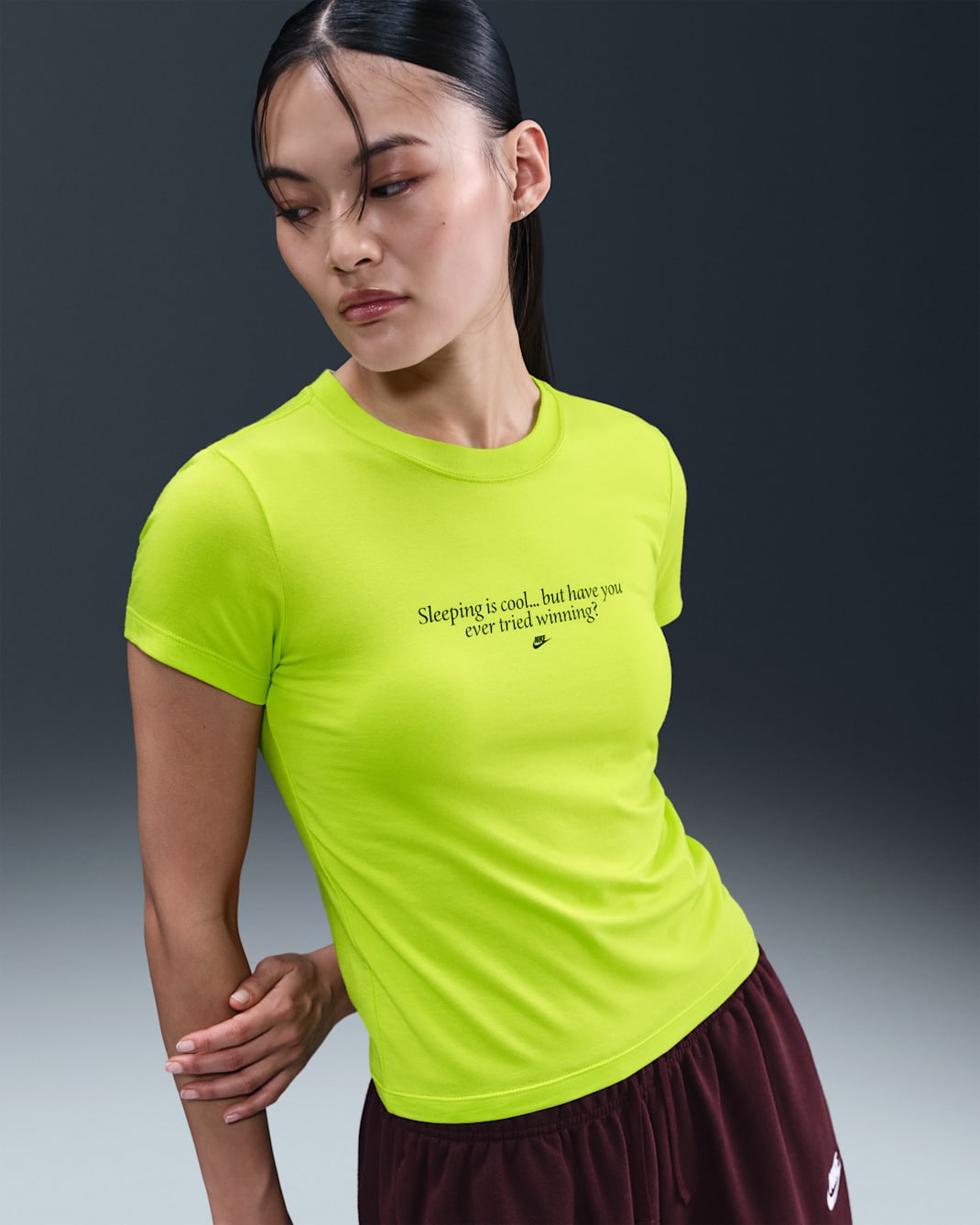 Nike Sportswear Chill Knit Women's Slim T-Shirt - Cyber