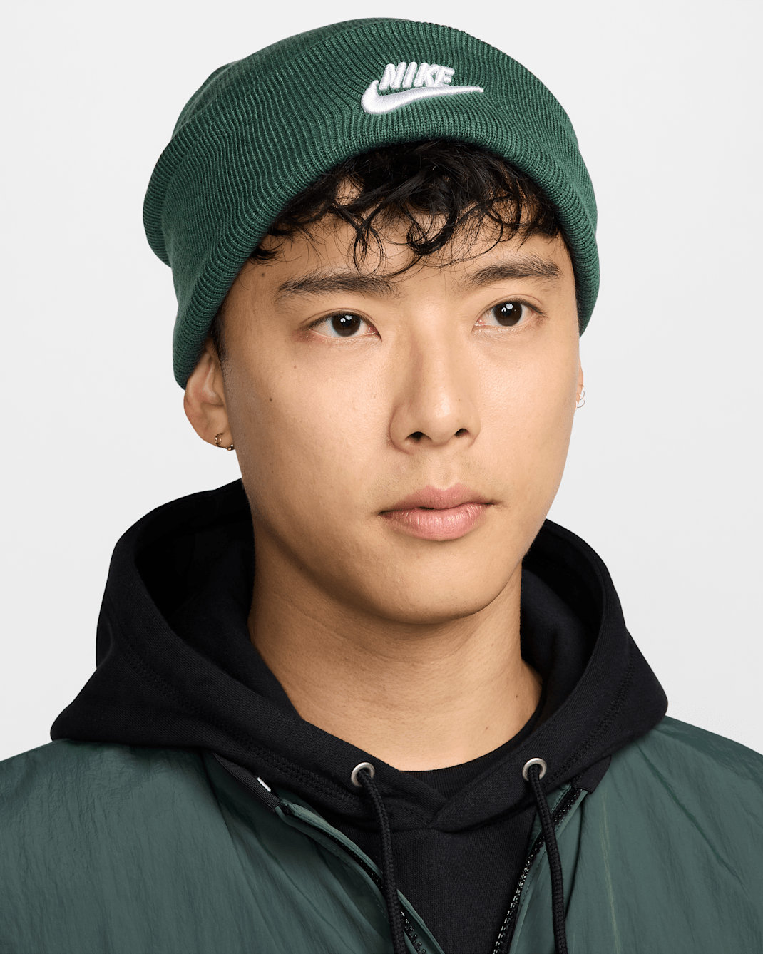 Nike Peak Futura Beanie - Fir/White