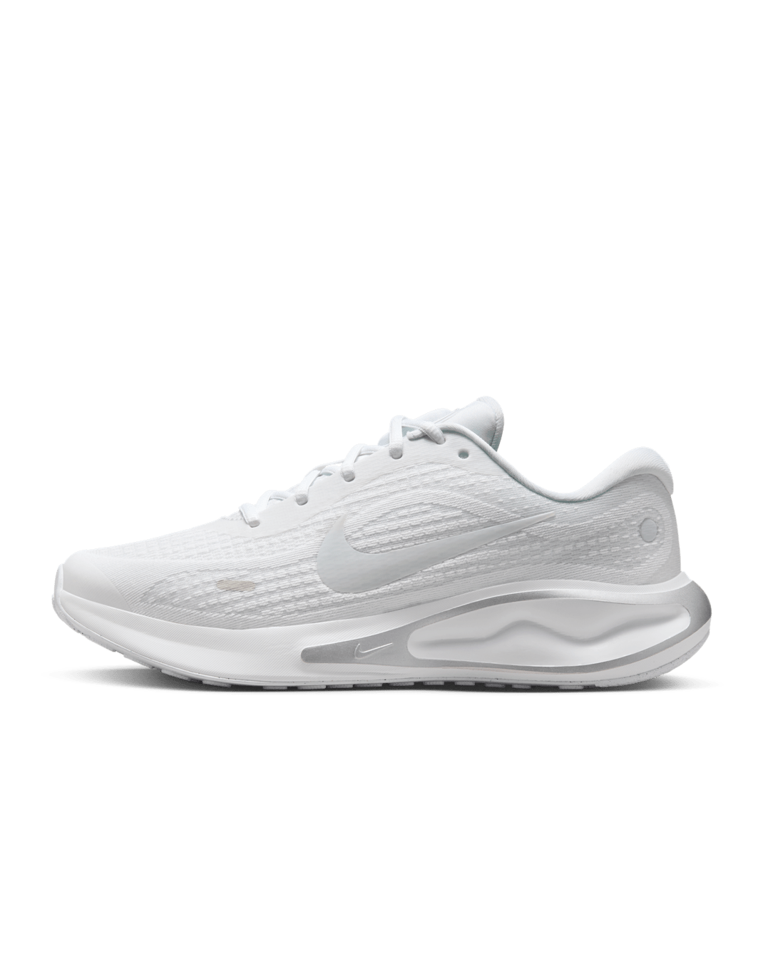 Nike Journey Run Women's Road Running Shoes - White/Pure Platinum/Metallic Silver/White