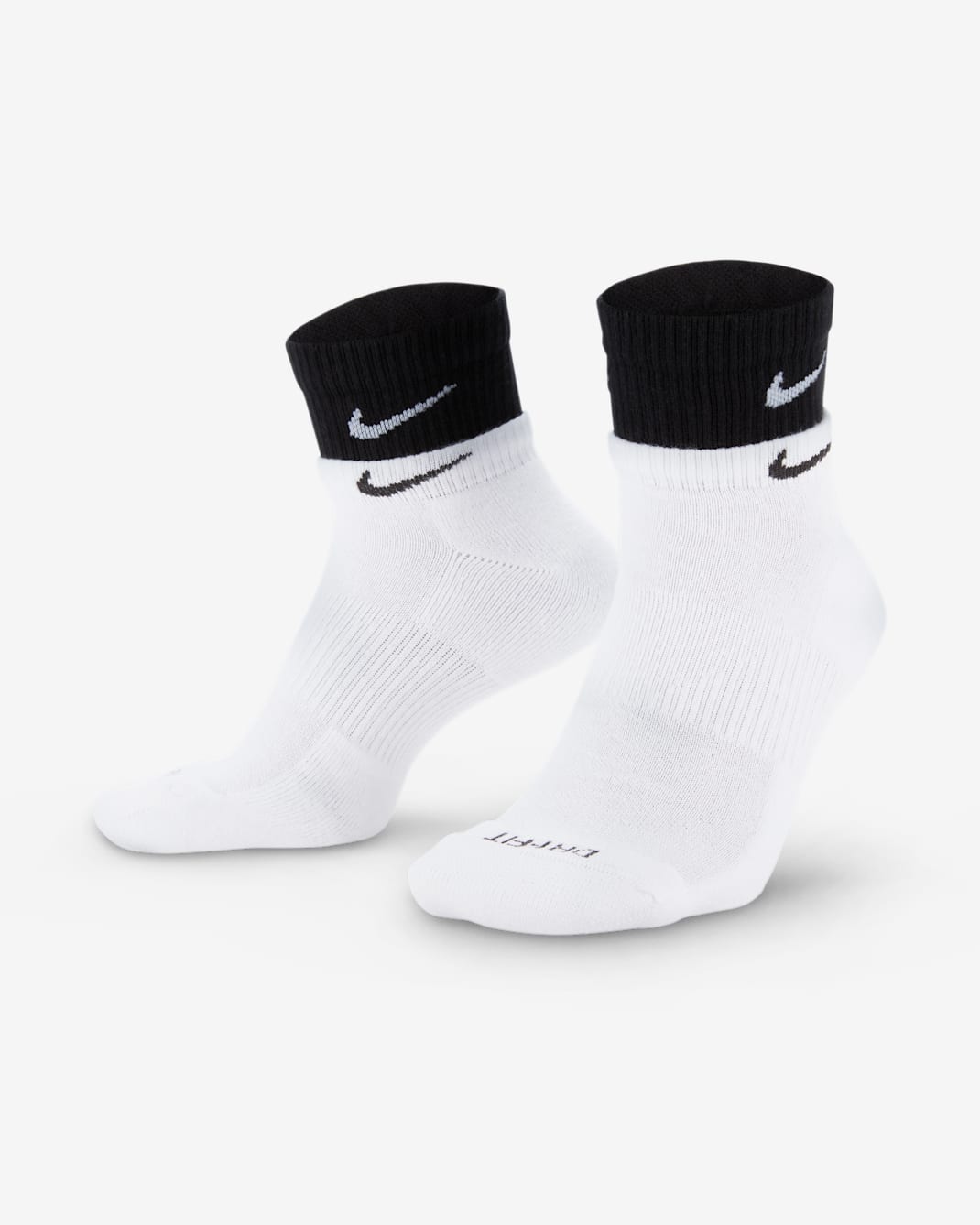 Nike Everyday Plus Cushioned Training Ankle Socks - White/White/Black